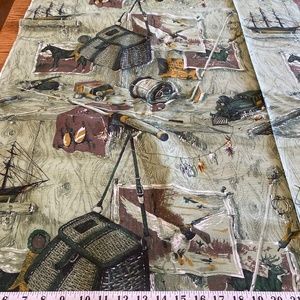 Fabric, lodge, hunting, fishing, train.  8+ yards NWOT